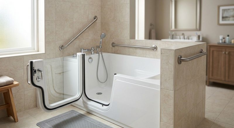 Handicap Bathtub Installation detail